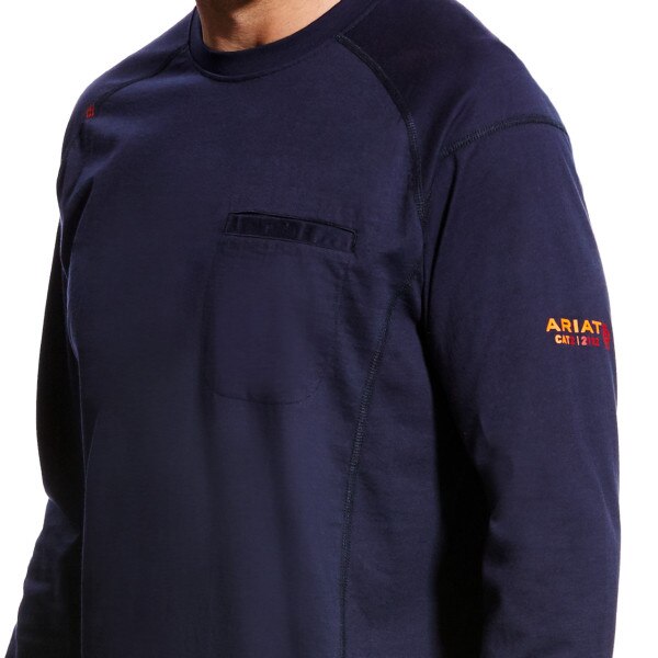 Ariat FR Air Crew T-Shirt in Navy